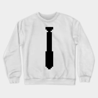 8-bit Tie - BLACK Crewneck Sweatshirt